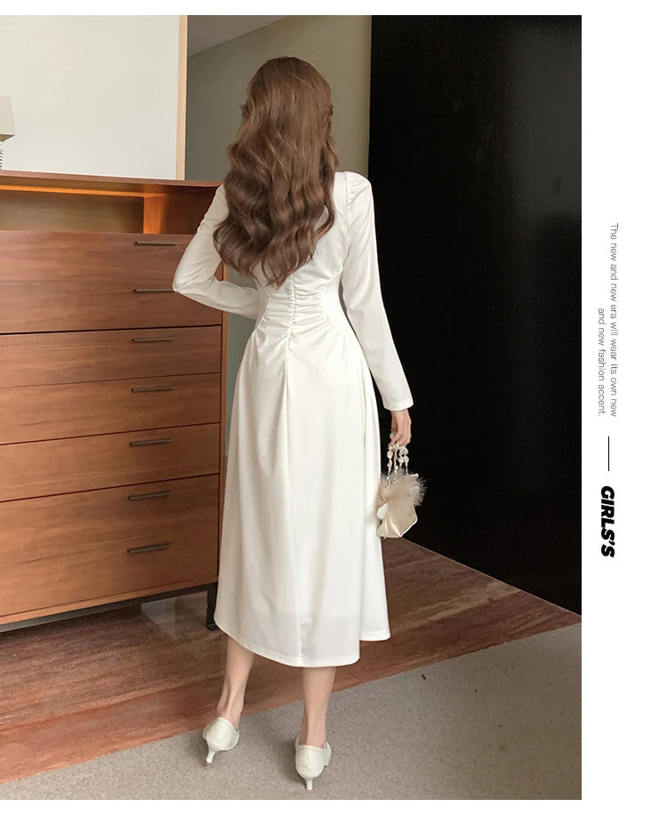 2024 New French Elegant Long Dress for Women